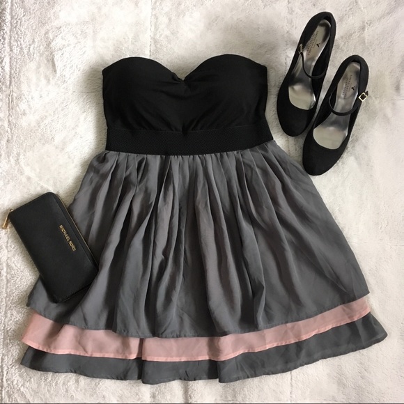 Miss Chievous Strapless Layered Sweetheart Dress - Picture 1 of 4